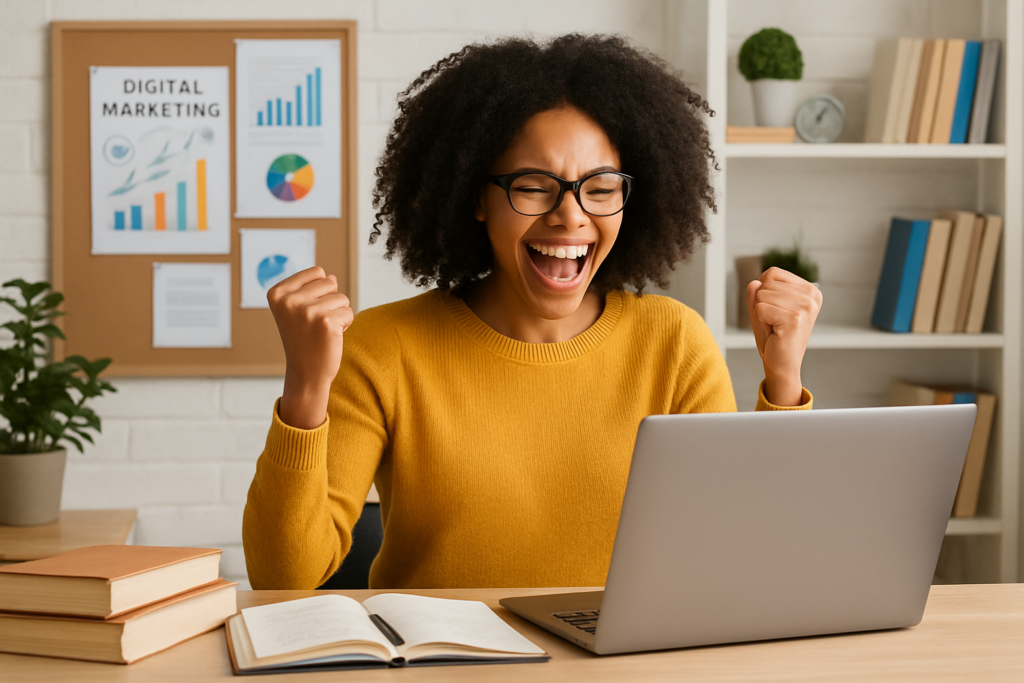 Home 2 woman achieving breakthrough