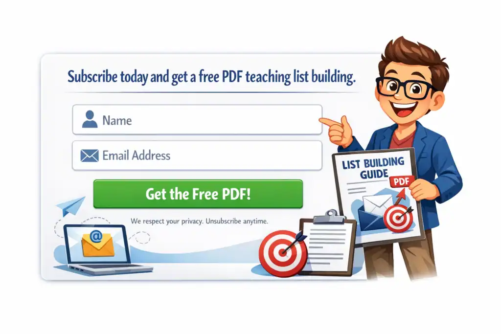 how to build an email list
