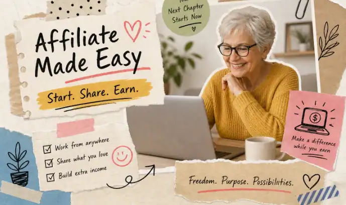 what is the easiest affiliate marketing program for beginners over 60